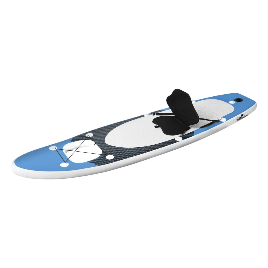 Set placă paddleboarding gonflabilă, albastru, 300x76x10 cm - Această set de placă SUP este ideală pentru începători, paddling pentru amatori și surf pe valuri mici, oferind confort și stabilitate. Placa de paddl...