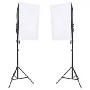 Kit studio foto cu set de lumini, fundal și reflector - Acest set de studio foto este o alegere ideală pentru fotografierea în studio sau la locație. Performanță excelentă de iluminare: Cu o temperatură a c...