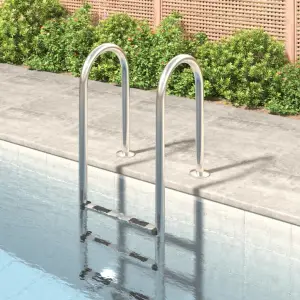Scară de piscină, 54x38x158 cm, oțel inoxidabil 304 - Această scară pentru piscină asigură calitate și rezistență, ajutând înotătorii să intre și să iasă din piscină. Material durabil: Această scară pentr...