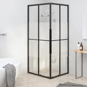 Cabină de duș, negru, 90x70x180 cm, ESG semi-mată - Această cabină de duș, cu un design minimalist, este cu siguranță un produs fabulos în baia dumneavoastră și este ușor de utilizat. Material robust: C...