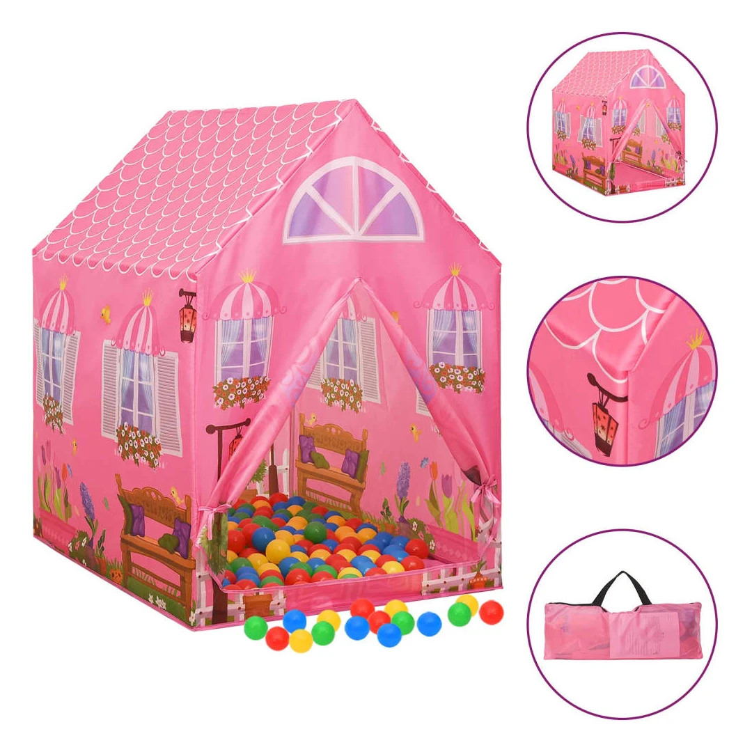 Cort de joacă pentru copii, roz, 69x94x104 cm - Acest cort de joacă încântător, va aduce o mare bucurie copilului dvs. iubit. Micuțul dvs. cu siguranță va adora acest cort de joacă! Material premium...