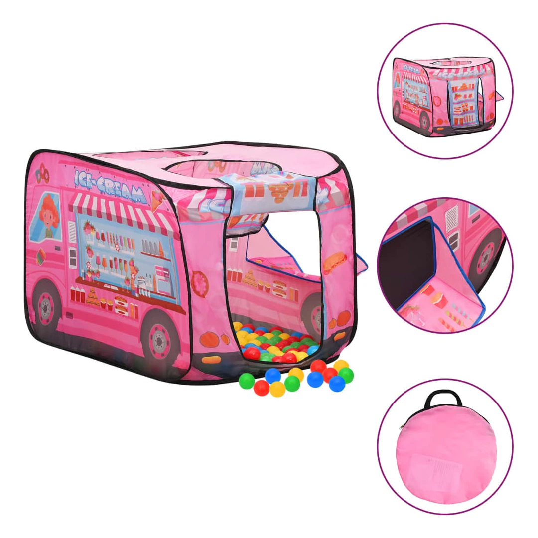 Cort de joacă pentru copii, roz, 70x112x70 cm - Acest cort de joacă încântător, va aduce o mare bucurie copilului dvs. iubit. Micuțul dvs. cu siguranță va adora acest cort de joacă! Material premium...