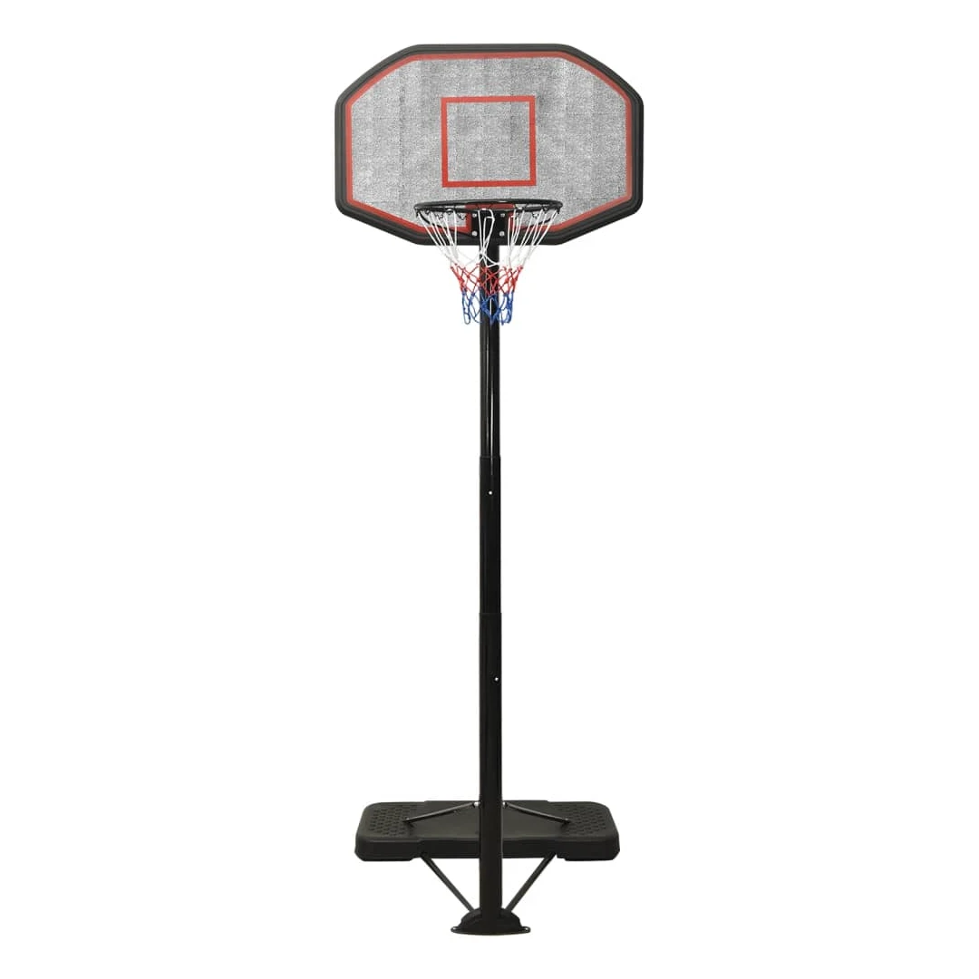Suport cu coș de baschet, negru, 258-363 cm, polietilenă - Vreți să vă bucurați de un joc de baschet cu prietenii dvs. oriunde și oricând? Atunci acest suport cu coș de baschet reglabil, este alegerea perfectă...