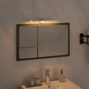 Lampă cu LED pentru oglindă, 5,5 W, alb cald, 30 cm, 3000 K - Această lampă cu LED pentru oglindă este modernă și perfect potrivită ca lampă elegantă pentru baie, datorită design-ului simplu. Sursă de lumină conf...