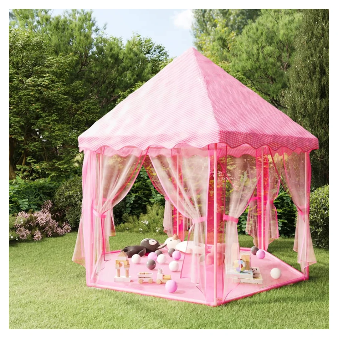 Cort de joacă Princess cu 250 de bile, roz, 133x140 cm - Acest cort de joacă Princess cu bile, va aduce o mare plăcere copilului dvs. iubit. Micuțul dvs. va trăi cu siguranță la înălțime cu acest cort de joa...