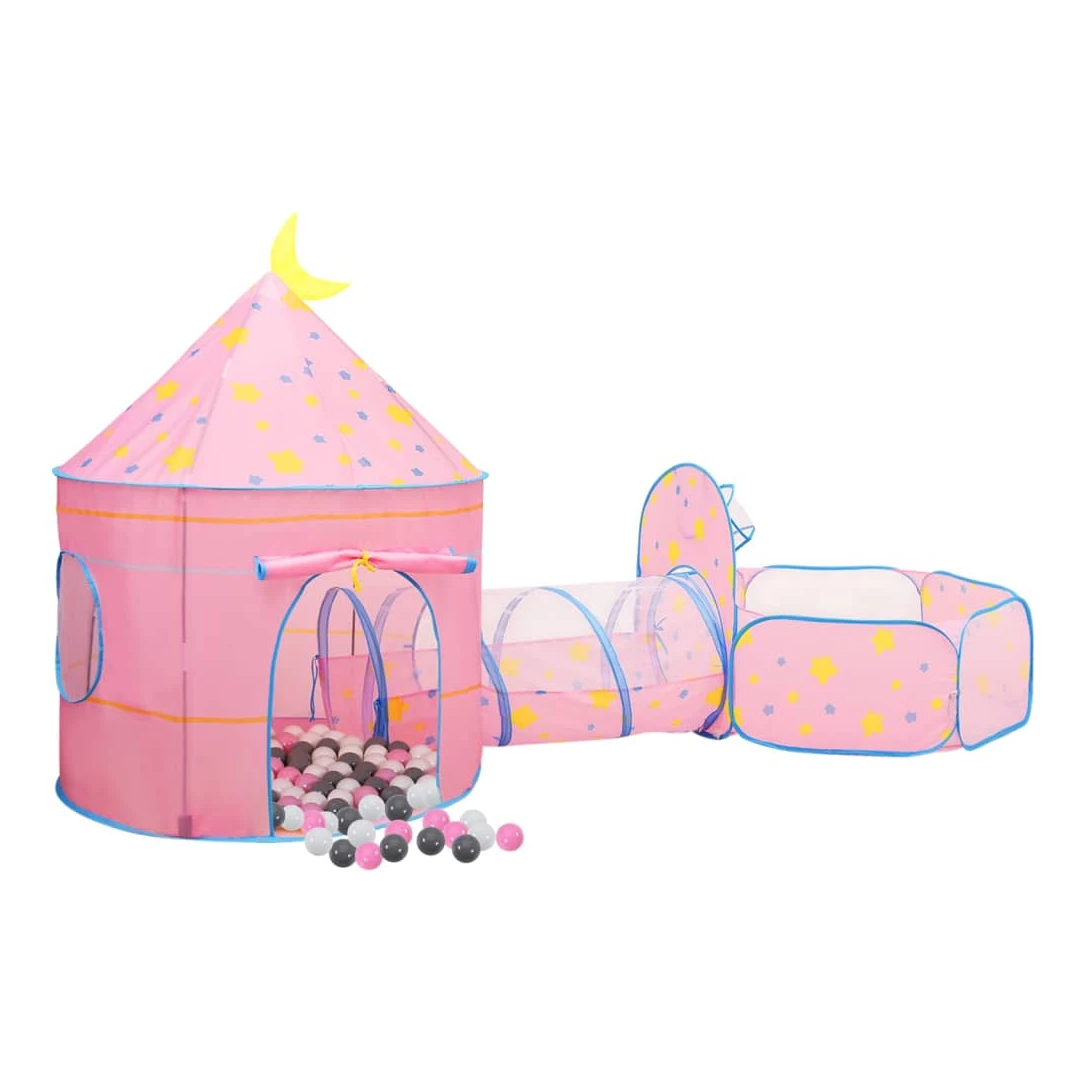 Cort de joacă pentru copii cu 250 bile, roz, 301x120x128 cm - Acest cort de joacă cu bile, va aduce o mare plăcere copilului dvs. iubit. Micuțul dvs. va trăi cu siguranță la înălțime cu acest cort de joacă! Mater...