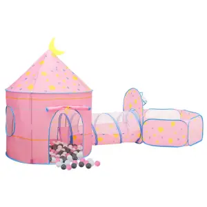 Cort de joacă pentru copii cu 250 bile, roz, 301x120x128 cm - Acest cort de joacă cu bile, va aduce o mare plăcere copilului dvs. iubit. Micuțul dvs. va trăi cu siguranță la înălțime cu acest cort de joacă! Mater...