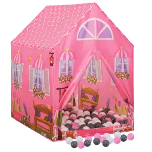 Cort de joacă pentru copii cu 250 bile, roz, 69x94x104 cm - Acest cort de joacă cu bile, va aduce o mare plăcere copilului dvs. iubit. Micuțul dvs. va trăi cu siguranță la înălțime cu acest cort de joacă! Mater...