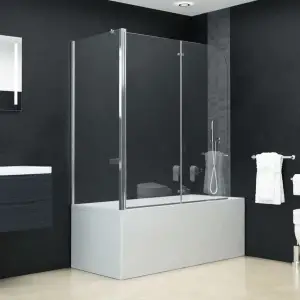 Cabină de duș dublu-pliabilă, 120x68x130 cm, ESG - Această cabină de duș combină stilul cu funcționalitatea și se va potrivi perfect în decorul băii dvs. Profilele cromate și panourile laterale din ESG...