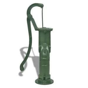 Pompă de apă manuală de grădină, fontă - Această pompă de apă manuală nu numai că vă ajută să extrageți rapid apa din sol, de la o adâncime de până la 8 metri, dar poate fi folosită și ca obi...