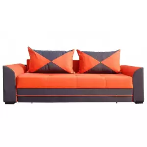 Canapea extensibila Delia Portocaliu - Alege din oferta noastra mobilier canapea extensibila pentru living, culoare portocaliu. Avem super oferte la mobila living, nu rata