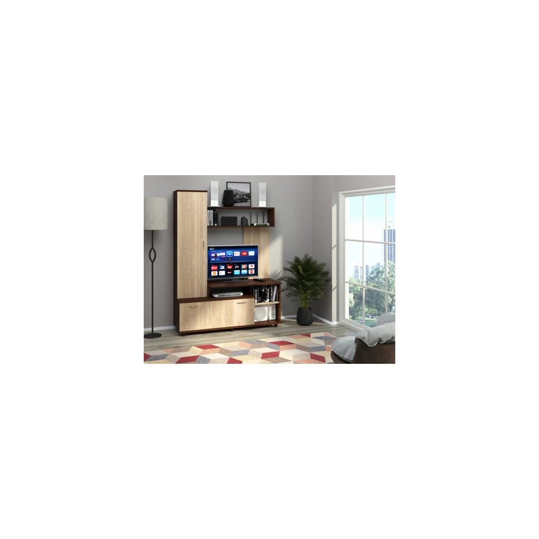 Comoda Tv Alaska - Iti prezentam mobilier comoda tv pentru living si dormitor, culoare sonoma+wenge. Pentru mai multe oferte si detalii cu mobila comoda, click aici.