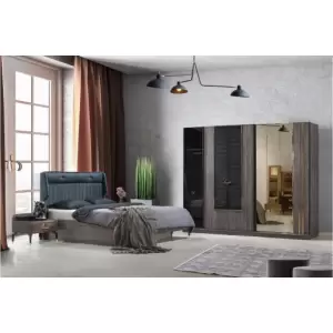 Dormitor Ilgaz - Alege din oferta noastra mobila dormitor cu dulap i216xL252xL69cm, pat 160x200. Avem super oferte la mobilier dormitor, nu rata