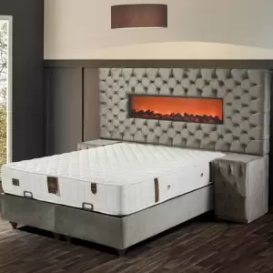Pat Sidney 160x200 Gri - Iti prezentam mobilier pat lux 160x200, culoare gri. Pentru mai multe oferte si detalii cu mobila pat, click aici.