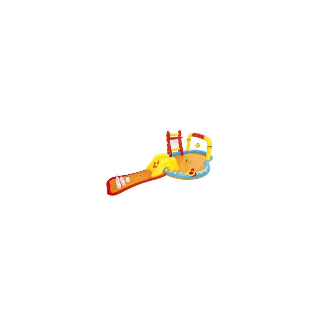 Piscina gonflabila pentru copii, de joaca, cu tobogan, 435x213x117 cm, Bestway Lil' Champ - 