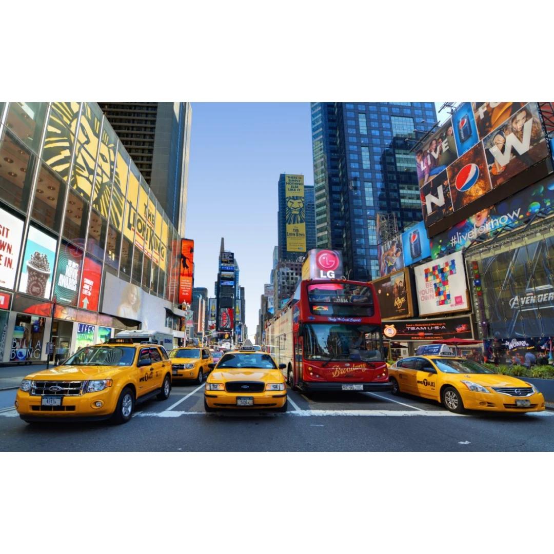 Fototapet de perete autoadeziv si lavabil New York, Times Square, 200 x 150 cm - 