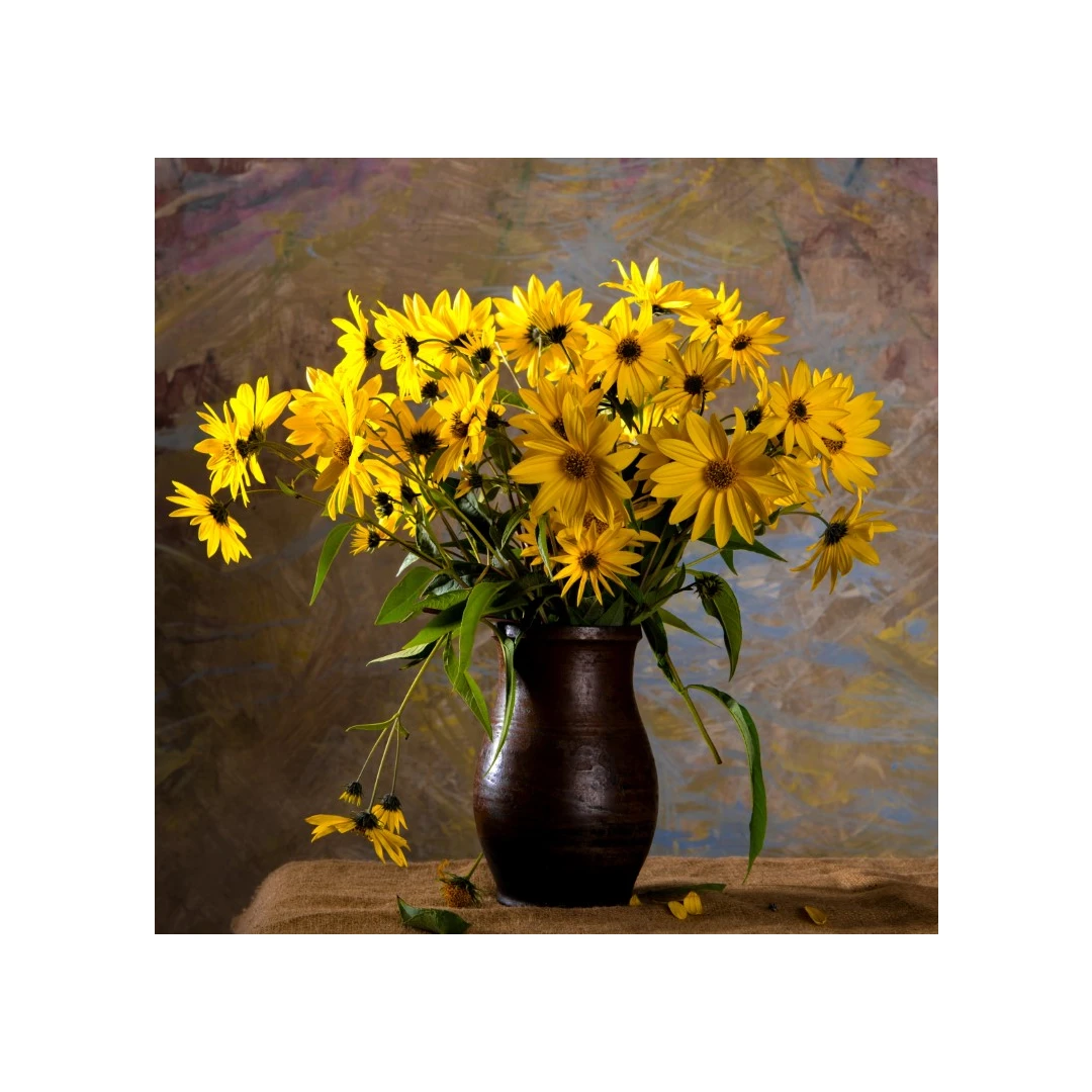 Fototapet autocolant Buchet de flori galbene, 200 x 150 cm - 