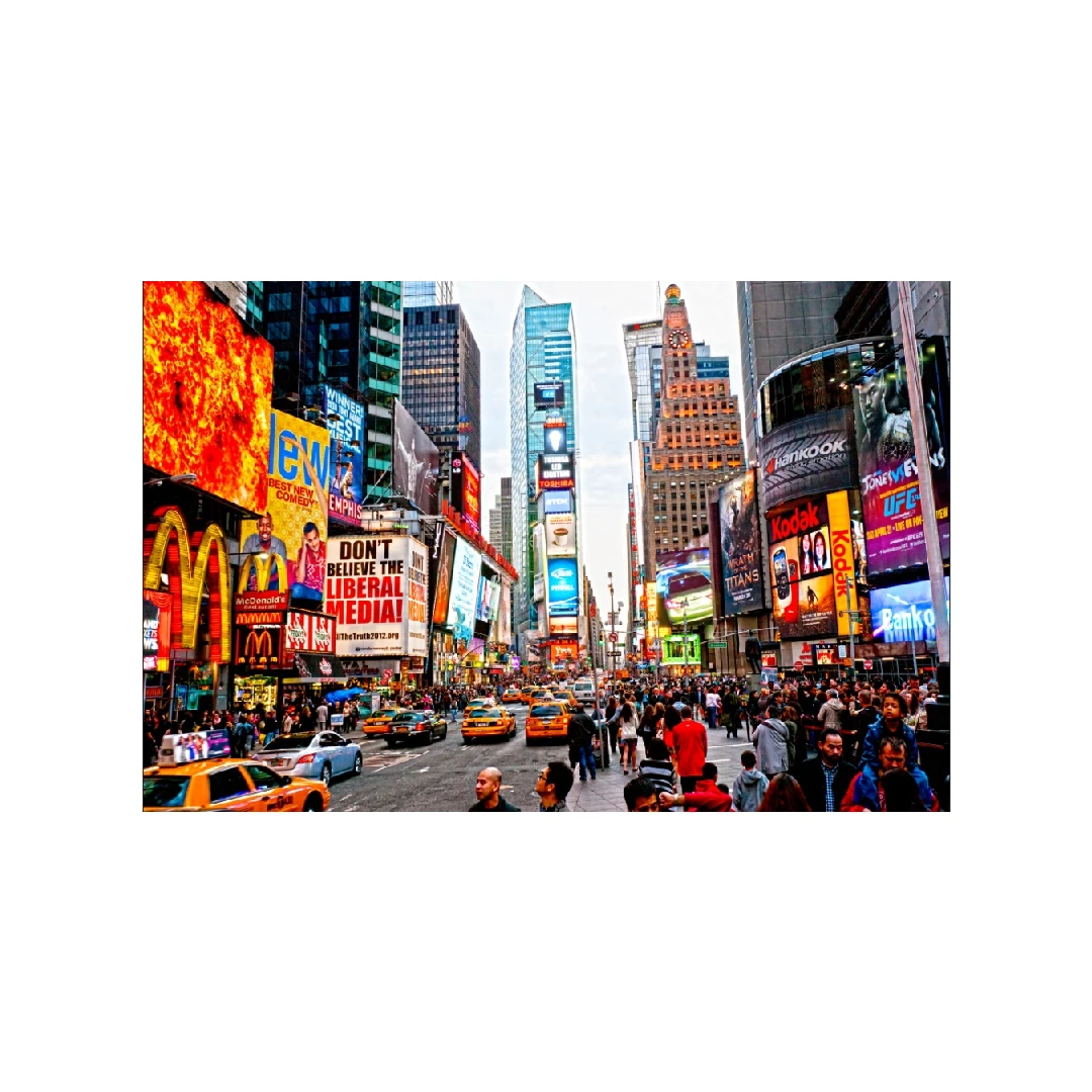 Fototapet autocolant Ziua in Time Square, 250 x 200 cm - 