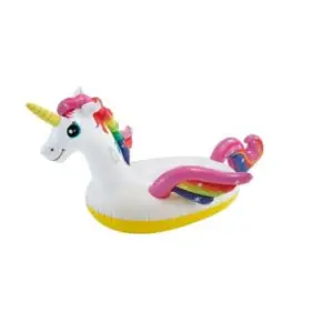 Unicorn gonflabil, pentru copii si adulti, Intex Ride-On 57561, 2m x 1.4m - 