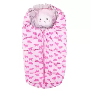Sac de dormit pentru copii, bebelusi, roz, 80x45/40 cm, Springos - 