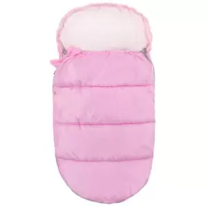 Sac de dormit pentru copii, bebelusi, cu husa, roz, 90x50/45 cm, Springos - 