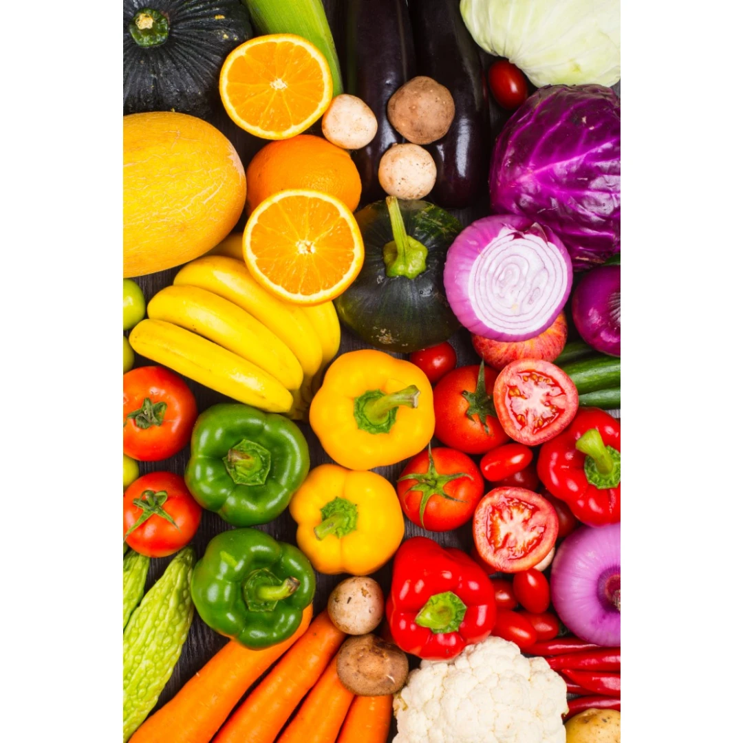 Fototapet autocolant Food26 - legume si fructe, 220 x 135 cm - 