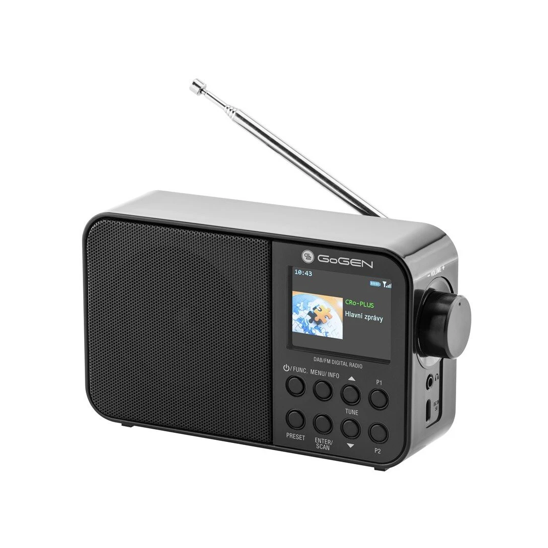 Radio portabil GoGEN DAB 500 BTC cu tuner DAB+ si FM, 1W, Bluetooth, LCD color, - 