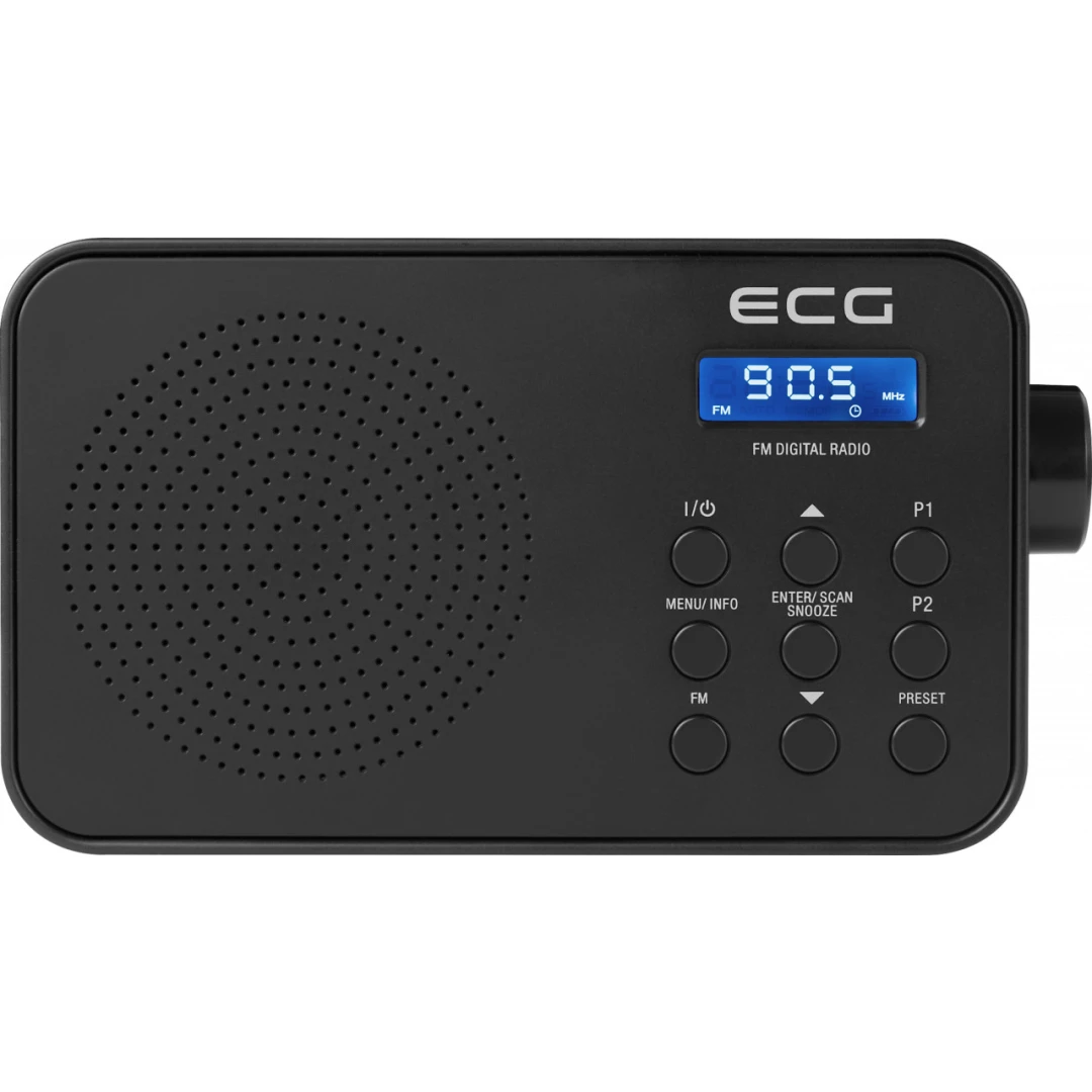 Radio FM ECG R 105, 1.2 W, alarma, memorie 30 de posturi - 