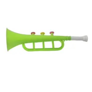 Jucarie trompeta, zgomot de trompeta, verde, 30 x 10 cm, Dalimag - 