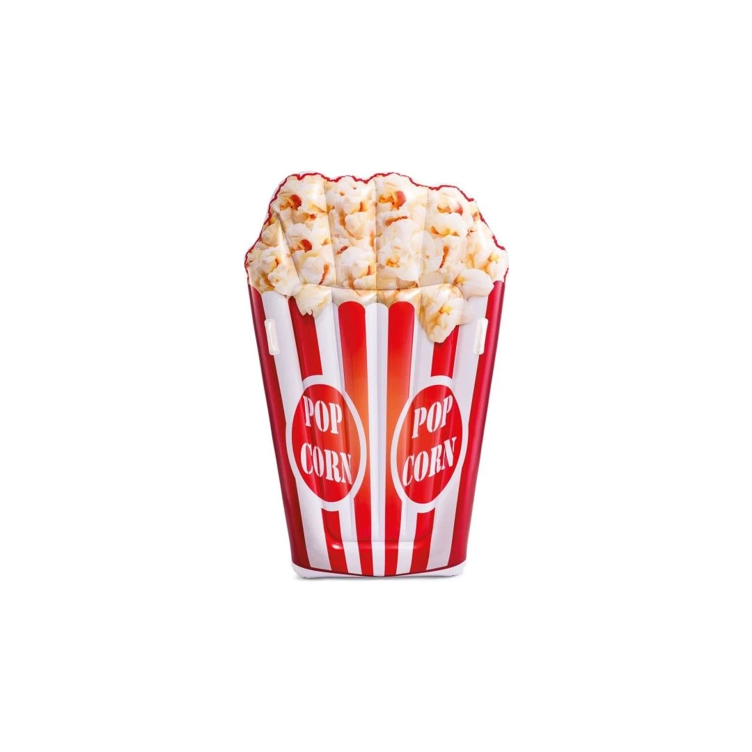 Saltea gonflabila pentru plaja, Popcorn, Intex, 178 Ă— 124 cm, 58779 - Saltea gonflabila pentru copii, Popcorn, Intex, 178 Ă— 124 cm, 58779 Salteaua gonflabila tip Popcorn pentru copii, se potriveste perfect pentru jocurile vesele de la piscina sau mare, dar si odihna confortabila a copilului. Salteaua are imprimat aspectul unui popcorn. Fiind gonflabila poate fi folosita si la piscina sau la mare. Este confectionat din materila de calitate inalta cu grosimea de 0,3 mm. Contine kit de reparare. Virsta - de la 3 ani; Dimensiuni - 178 x 124 cm;