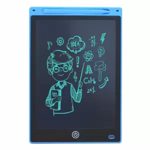 Tableta grafica LCD pentru copii, scris si desenat, 10″, 25.5 X 17.5 X 0.9 cm, Albastru - 