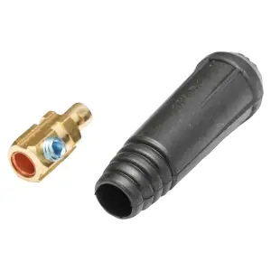 Conector 9mm, culoare NEGRU tata , specific pentru cablu de sudura, diametru FI 10-25 mm - 