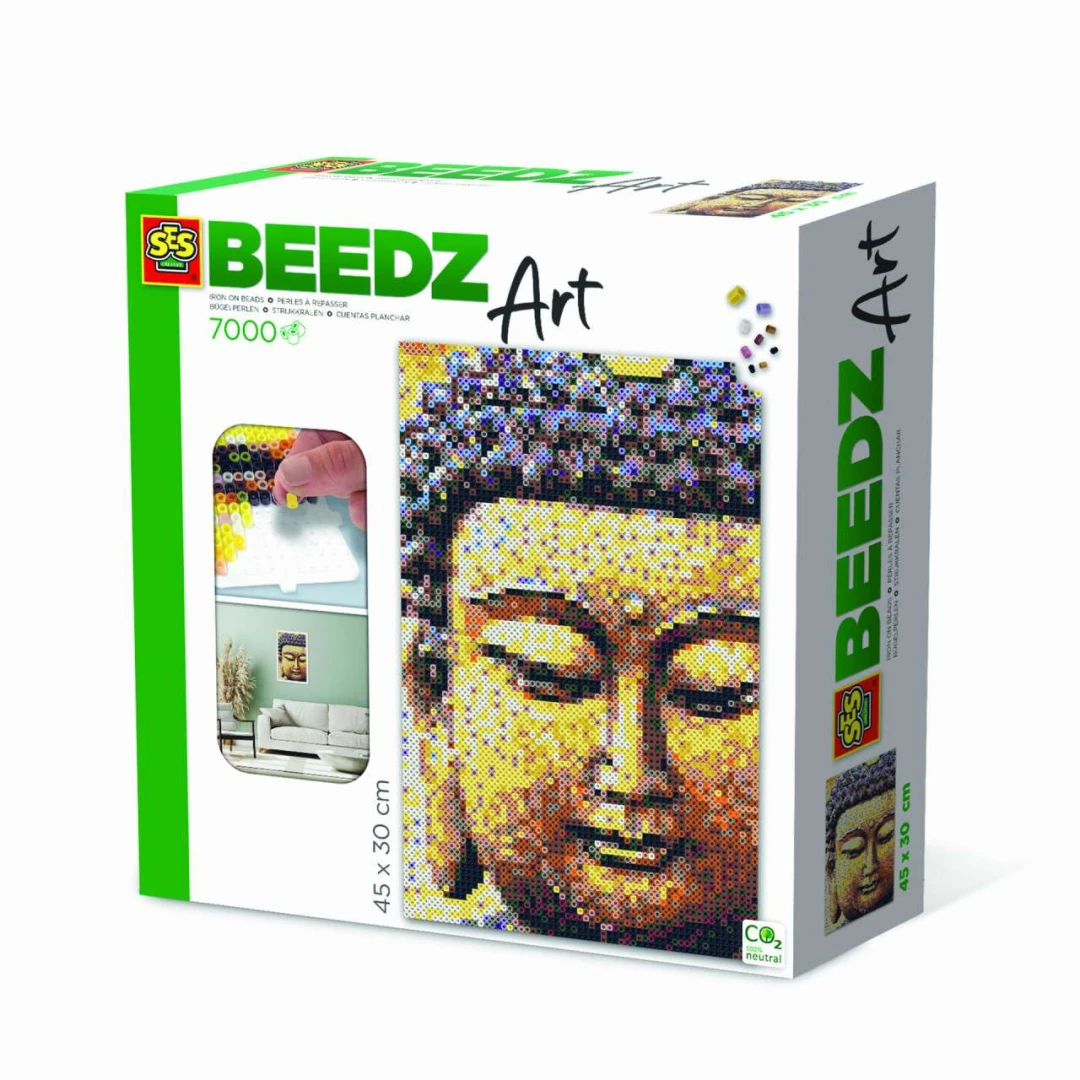 Set margele de calcat Beedz Art - Buddha - <p><strong>Creati-va propria opera de arta frumoasa cu margele termoformate de 30 cm x 40 cm.</strong></p>
<p><strong>O adevarata atractie pentru camera de zi sau peretele dormitorului tau.</strong></p>