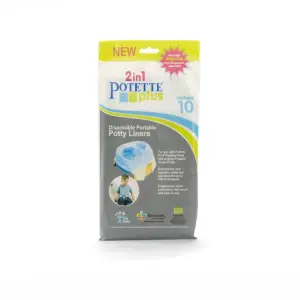 Potette Plus, Pungi biodegradabile pentru olita portabila, 10 buc/set - 
