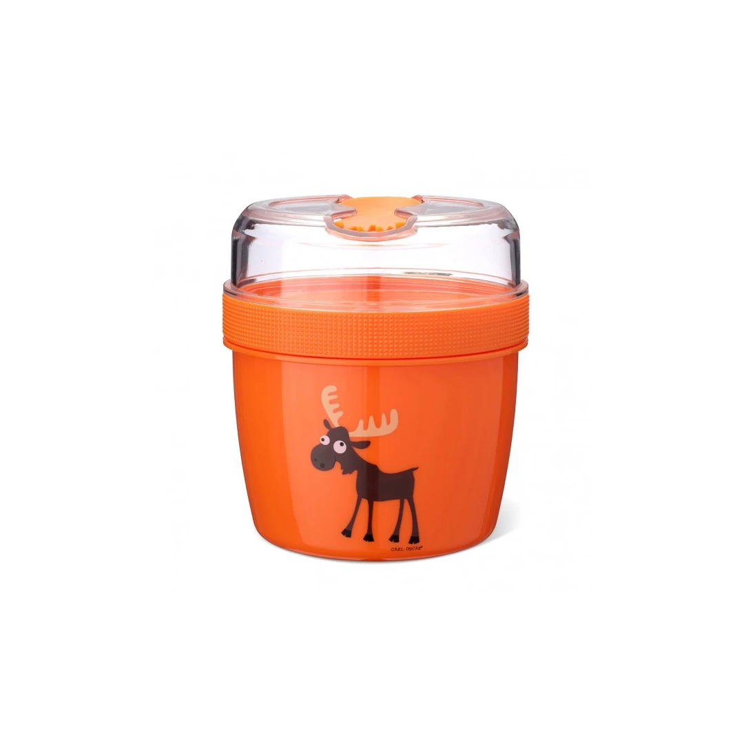 Caserola compartimentata N'Ice Cup L cu disc racire, Carl Oscar, orange - 