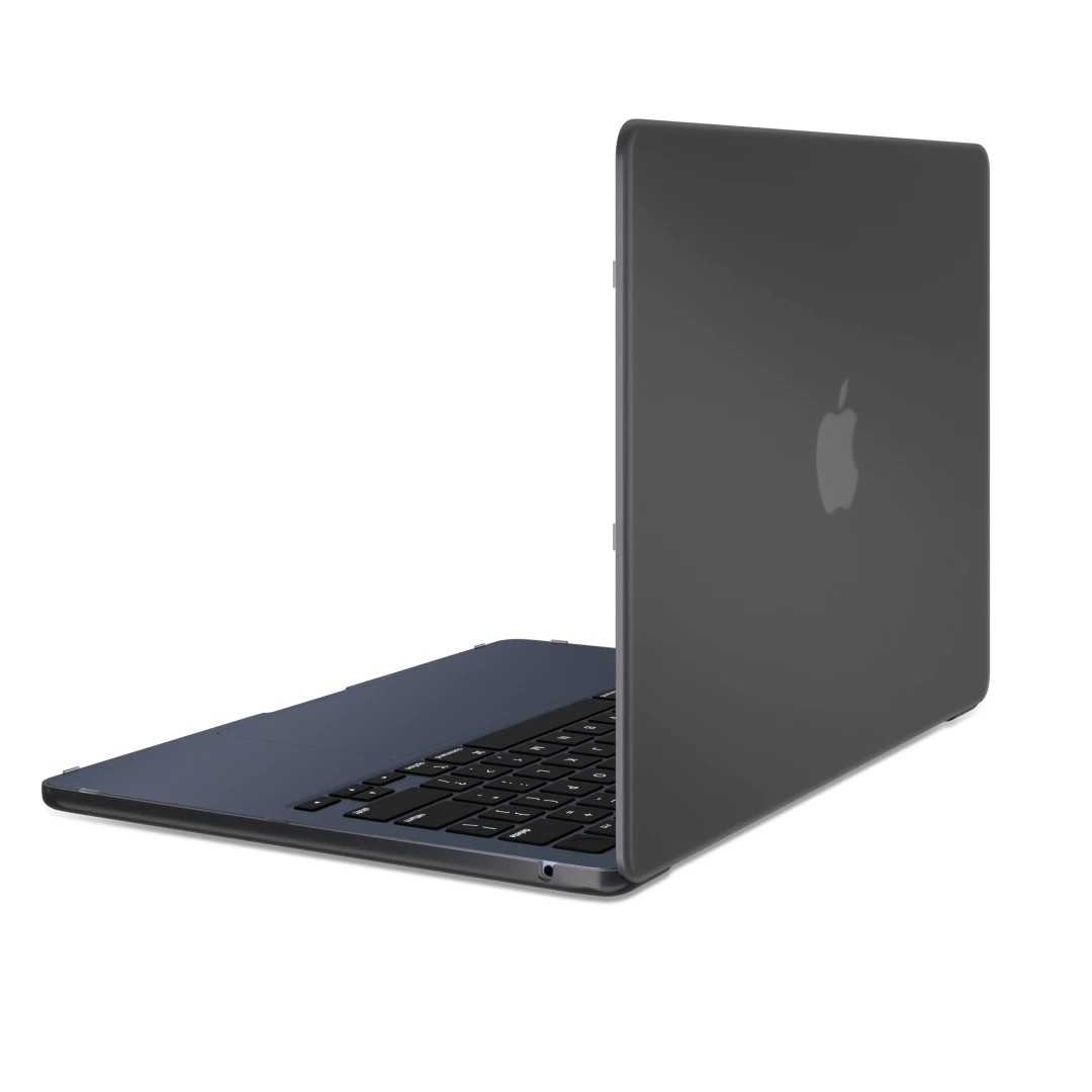 Carcasa de protectie NEXT ONE pentru MacBook Air 13 inch M2 2022, Smoke Black - 