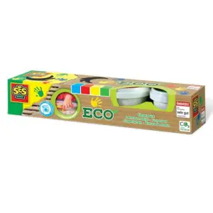 Set acuarele pentru degete 4 culori ECO - <p>Faceti cunostinta copilului cu modul ecologic de a se juca! Produsele ECO sunt realizate cu un procent ridicat de resurse naturale si folosesc plastic reciclat.</p>