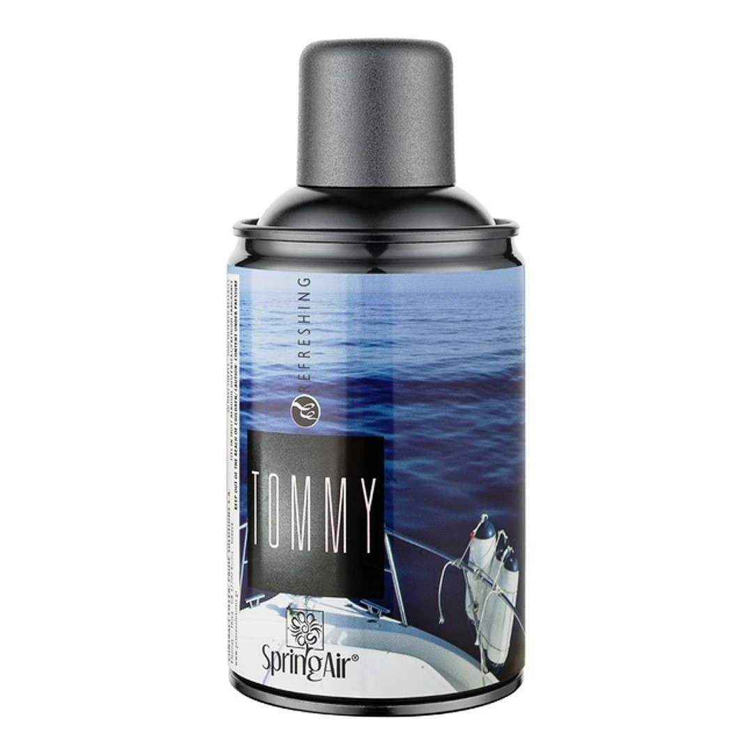 Rezerva odorizant camera TOMMY, 250 ml - <p>TOMMY - Prospetimea brizei marine si puterea aromelor barbatesti iti trezesc simturile Parfum ambiental din gama REFRESHING, ideal pentru orice tip de activitate, un parfum unic ce face ca activitatea noastra sa devina mult mai placuta.</p>