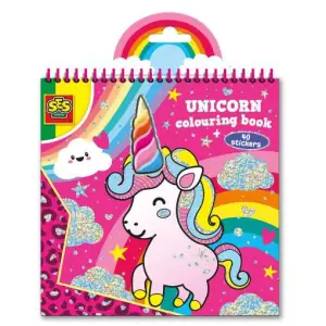 Carte de colorat Unicorn - <p>15 pagini de coloroat cu uni-animalute. Cornul din spuma expandata este vizibil pe fiecare pagina, dand unicitate acestei carti de colorat. In plus, ai 40 de stickere sclipitoare pentru a-ti decora desenele.</p>