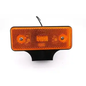 Lampă de poziție reflectorizantă cu 2 LED-uri, cu suport, 12-24V, portocaliu - 