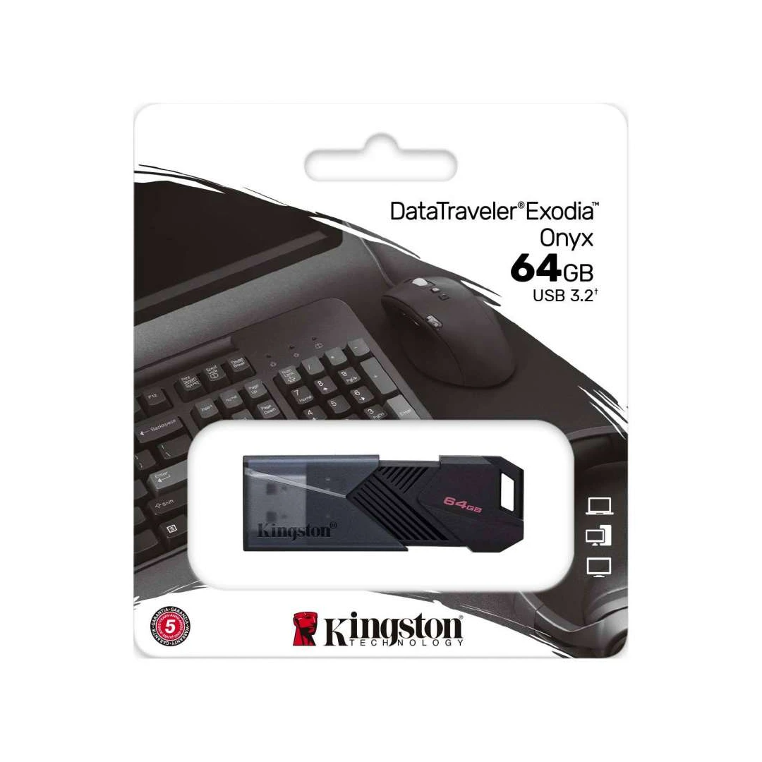 Memorie USB Kingston 64GB Portable USB 3.2 Gen 1 DataTraveler Exodia Onyx - 