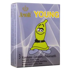 Prezervative AMOR YOUNG  - 3 buc - 