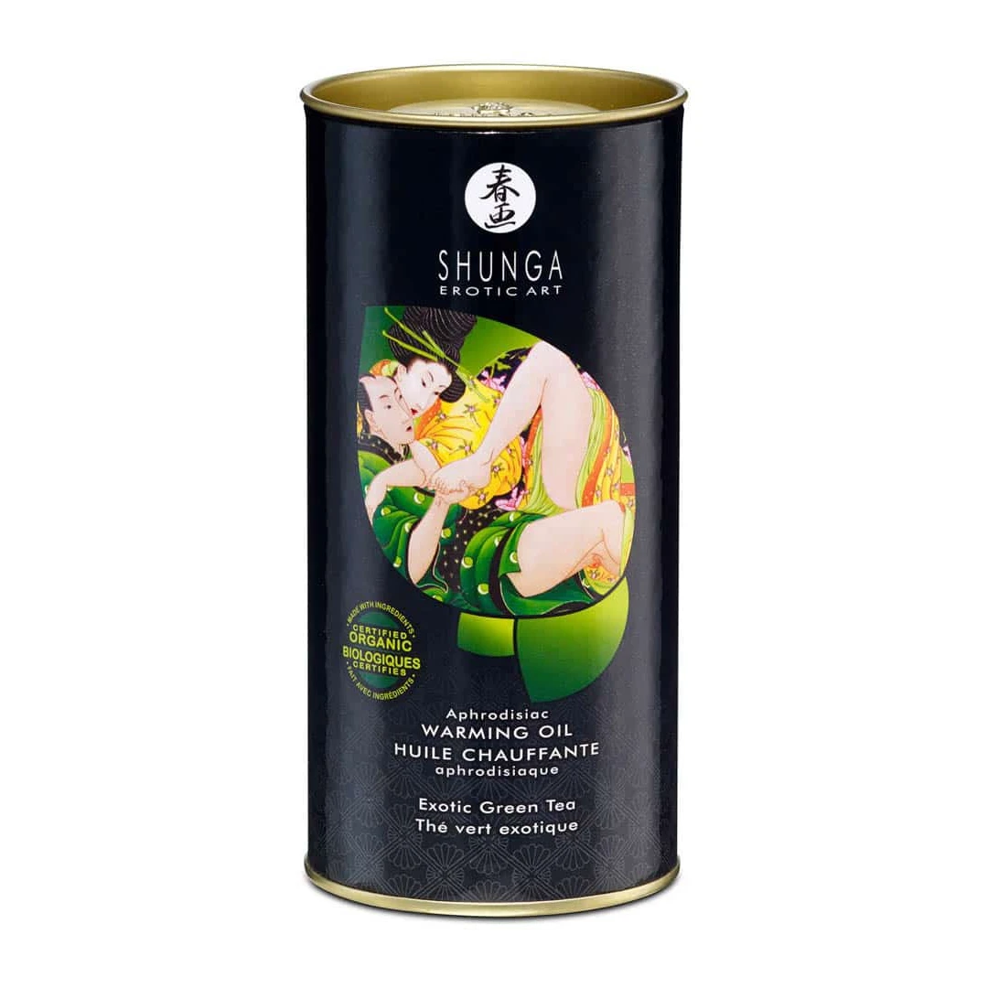Ulei masaj Shunga ORGANICA Exotic Green Tea / Ceai Verde - 
